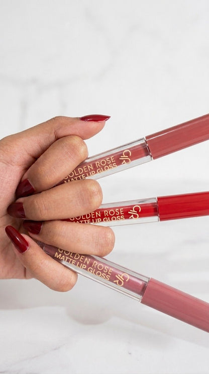 Rose Matte Lip Gloss Pack of 6