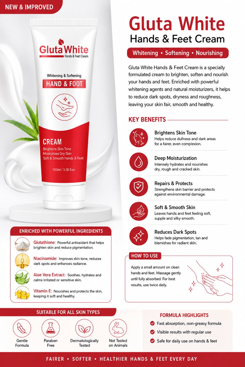 Gluta White hand and foot cream