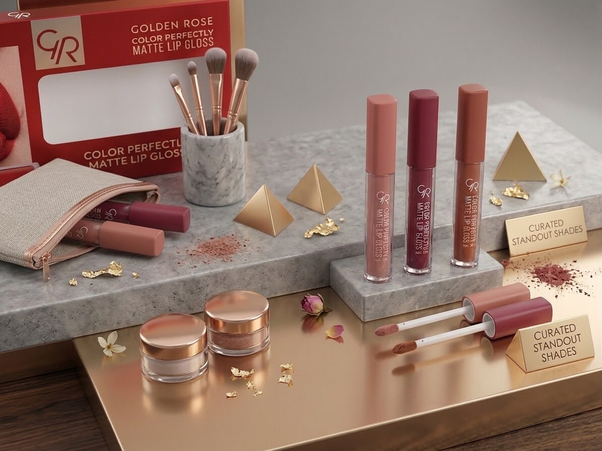 Rose Matte Lip Gloss Pack of 6